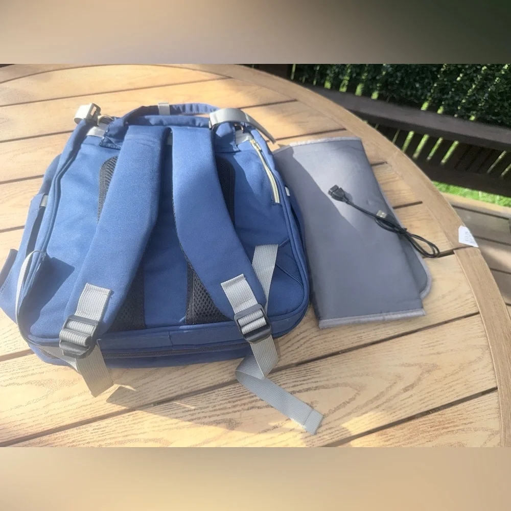 Goddess Quilted Navy Kids Backpack